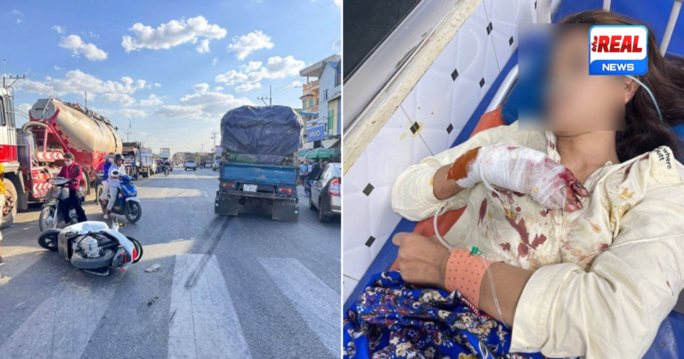 ជិះម៉ូតូបញ្ច្រាសផ្លូវថែមទាំងល្មើសភ្លើងស្តុប ត្រូវរថយន្តបុកកិនស្លាប់ម្នាក់ និងរបួសស្រាលម្នាក់